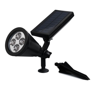 Wholesale Waterproof 4 LED Solar Spotlight Adjustable Solar Spot Lawn Light Outdoor